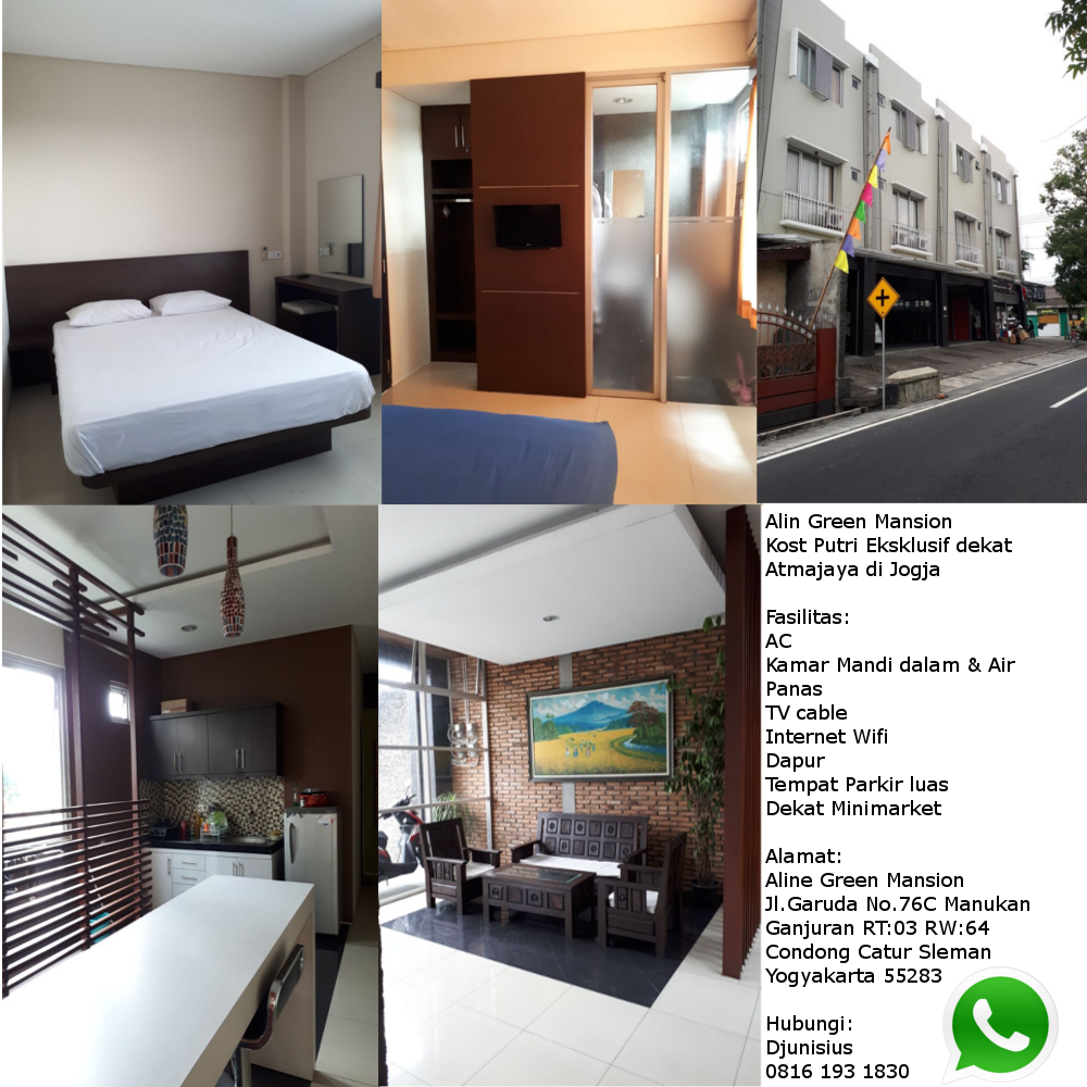 Jual kost eksklusif jogja puri kanindya